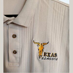 Collectible Vintage Texas Classic Dance Event Men's Beige Large Polo